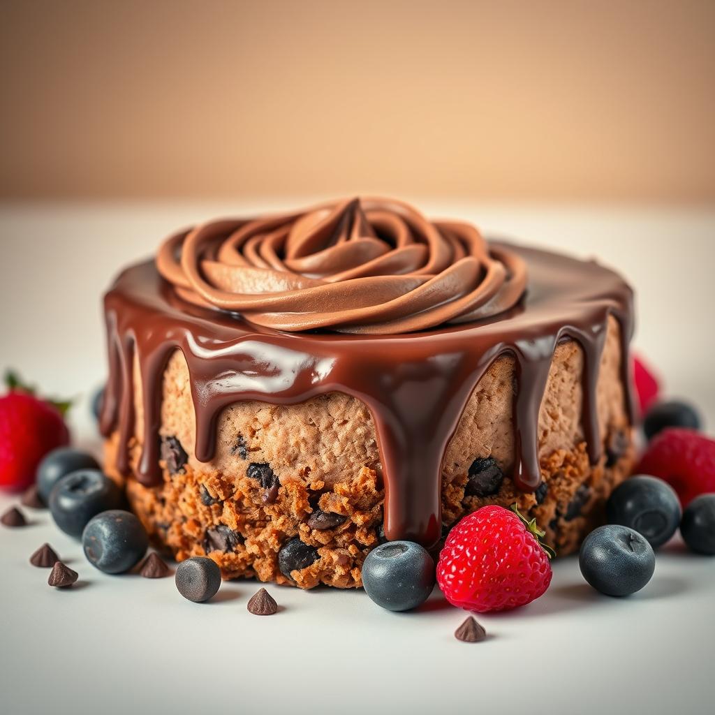 Chocolate Chip Cookie Crust Cheesecake