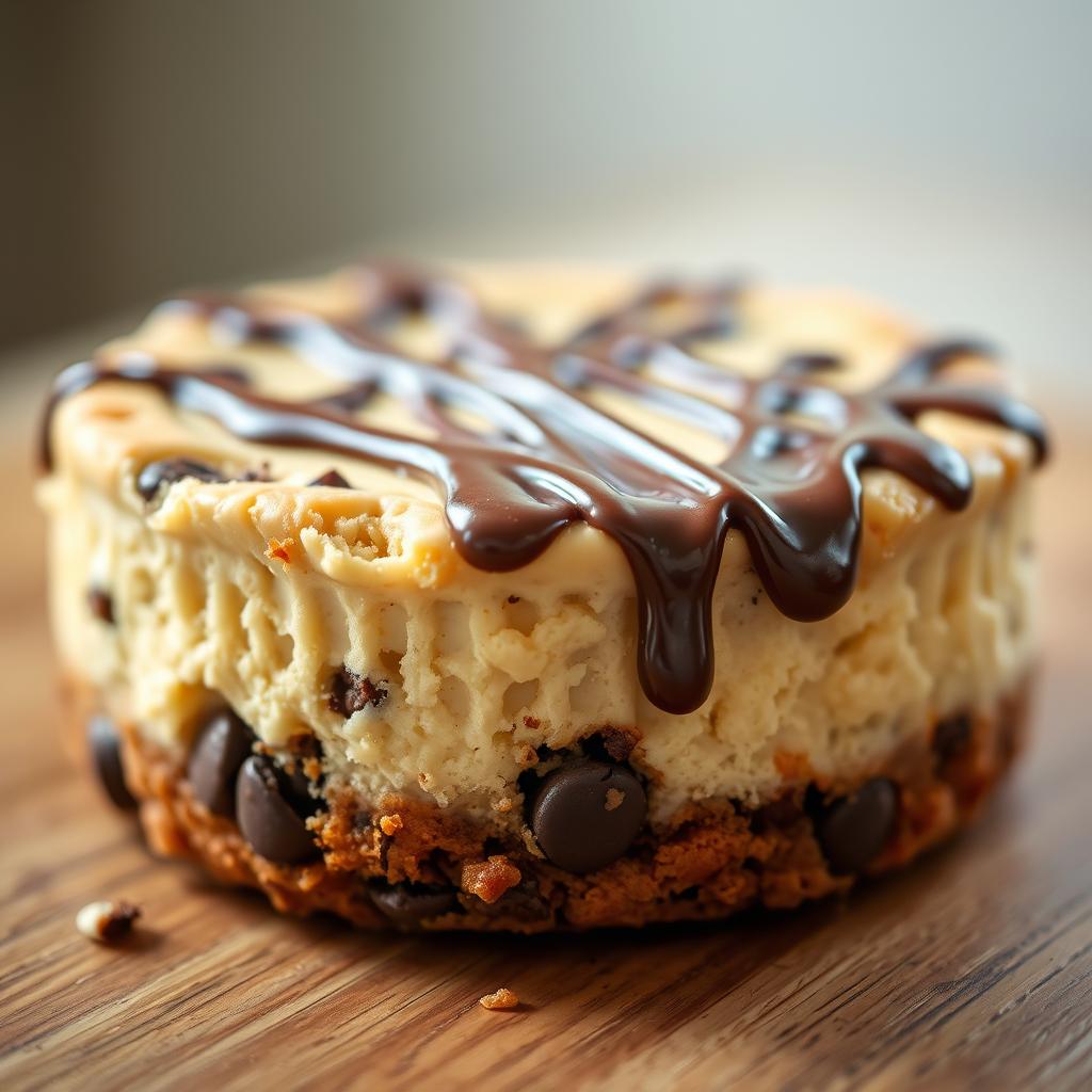 Chocolate Chip Cookie Crust Cheesecake dessert